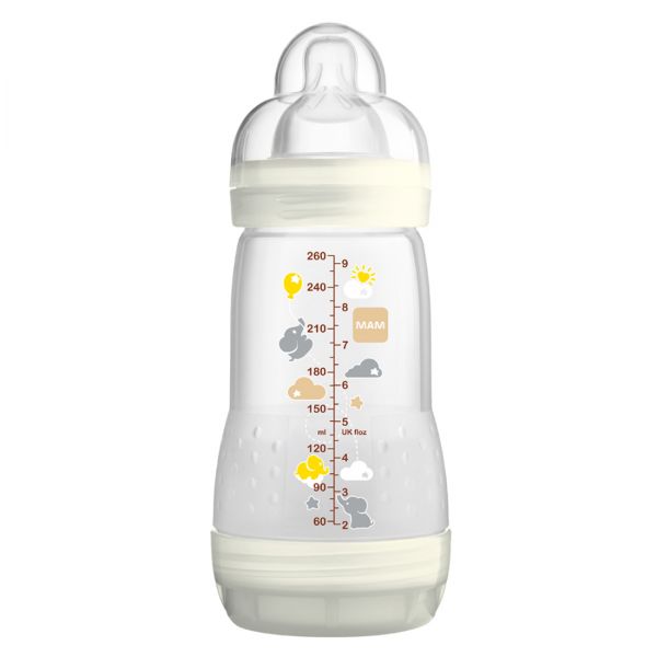 Anti Colic Flasche beige 260ml (MAM)