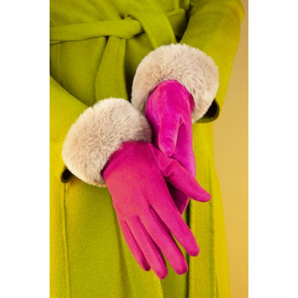 Handschuhe 'Bettina' Fuchsia/Rosa (Powder)