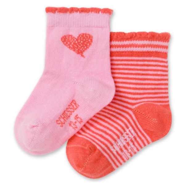 2pack Baby Socken Mädchen (Schiesser) Grösse 0-2m