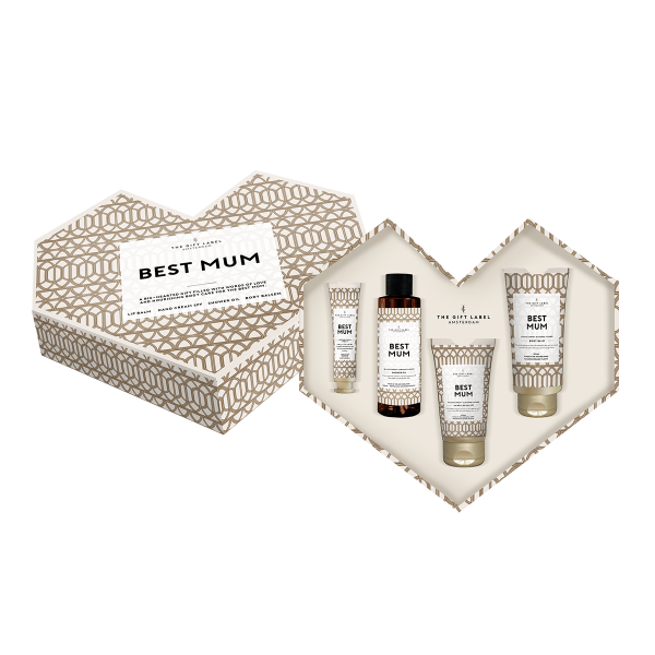 Geschenkbox in Herzform - Best Mum (The Gift Label)