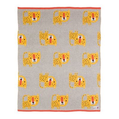 Leopard Strick-Decke (Bizzi Growin)